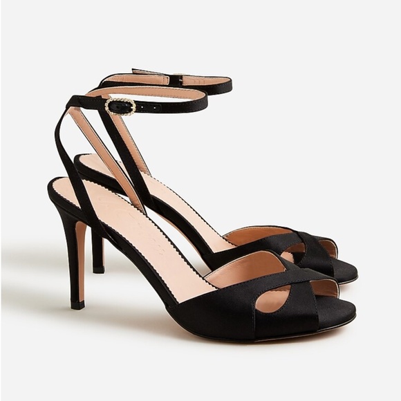 JCREW Italian Satin Heels - Picture 1 of 7
